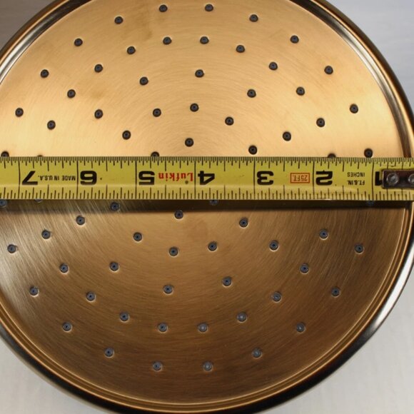 KOHLER 13692-BV 8-Inch Traditional Round Rain Showerhead, Vibrant Brushed Bronze - Picture 3 of 5